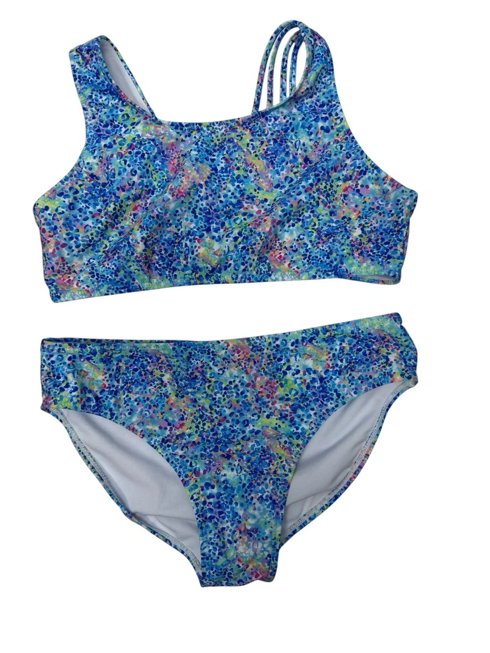 Andy & Evan Girls XL 16 Bikini Set Colorful Print Two Piece Swim